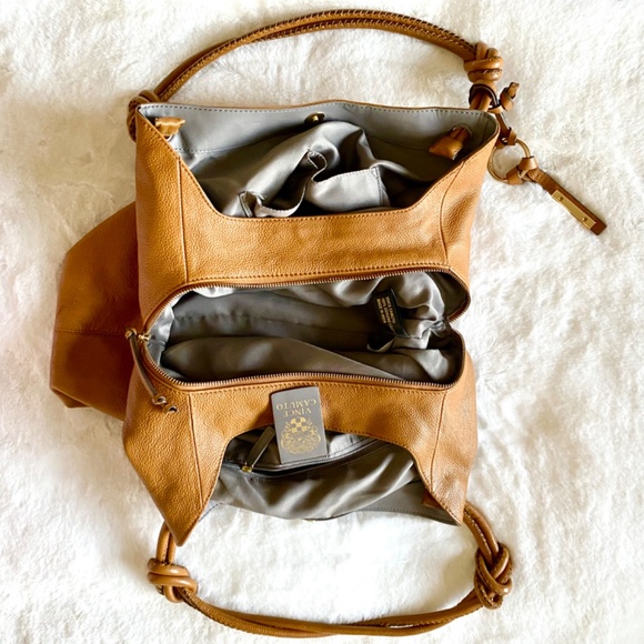 VINCE CAMUTO Hobo Shoulder Bag Rustic Oak - Picture 8 of 13